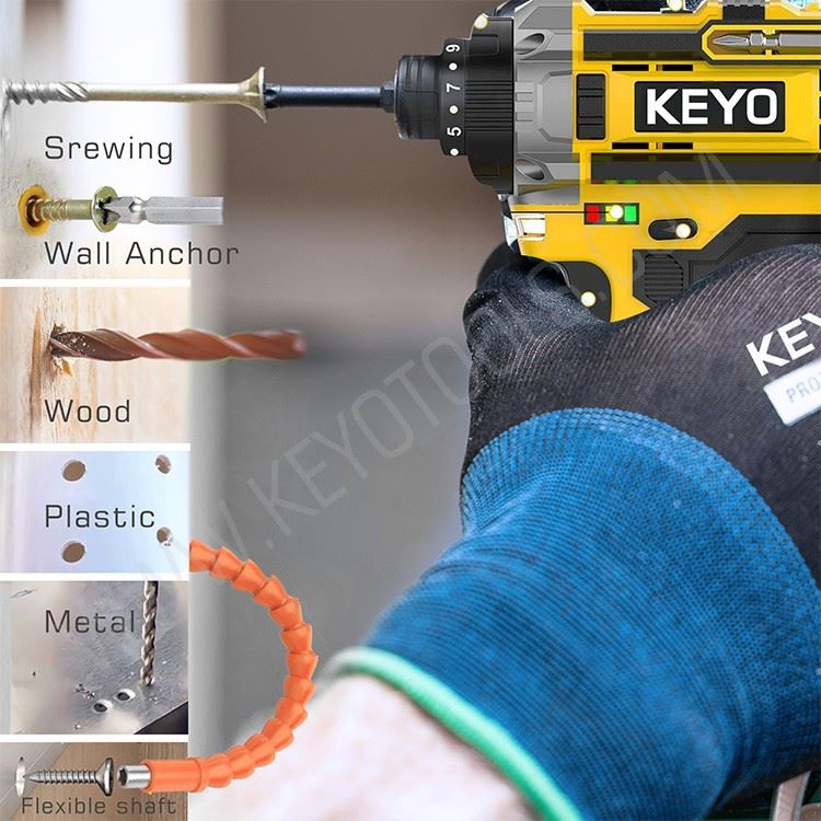 20V Max Lithium Home DIY Wood Metal Drill Kit high quality